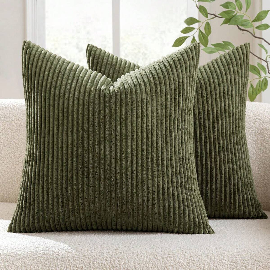 1pc Corduroy Decorative Pillow Cover, Suitable For Sofa/Couch/Living Room Throw Pillow